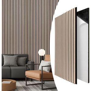 JIUBIAZ Autoadesivo Isolamento Acustico Set Di 2 Pannelli Acustici Effetto Legno Rovere JIUBIAZ Autoadesivo Isolamento Acustico Set Di 2 Pannelli Acustici Effetto Legno Rovere