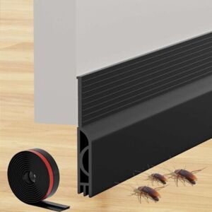 XISRENS Paraspifferi Isolante Per Porte Da 100 Cm, Autoadesivo, In Silicone, Antifreddo, Isolamento Acustico E Termico, Per Ingresso E Interni (100 X 5 Cm, Nero) XISRENS Paraspifferi Isolante Per Porte Da 100 Cm, Autoadesivo, In Silicone, Antifreddo, Isolamento Acustico E Termico, Per Ingresso E Interni (100 X 5 Cm, Nero)