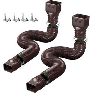 ALOVEZ Confezione Da 2 Tubi Flessibili Per Grondaie, Set Per Grondaie, Estensione Da 21-60 Pollici, Connettore Per Tubo Di Acqua Piovana, Espandibile Per La Maggior Parte Dei Tubi Di Pioggia Negli Edifici Re ALOVEZ Confezione Da 2 Tubi Flessibili Per Grondaie, Set Per Grondaie, Estensione Da 21-60 Pollici, Connettore Per Tubo Di Acqua Piovana, Espandibile Per La Maggior Parte Dei Tubi Di Pioggia Negli Edifici Re