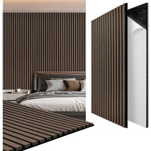 RANDACO Autoadesivo Isolamento Acustico Set Di 1 Pannello Acustico Effetto Legno Noce Nero RANDACO Autoadesivo Isolamento Acustico Set Di 1 Pannello Acustico Effetto Legno Noce Nero