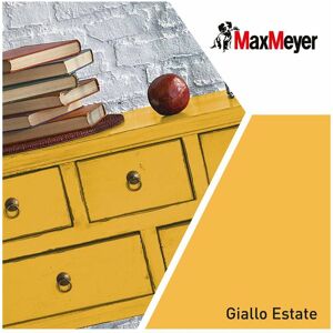 MaxMeyer - MaxMeyer Smalto Satinato all'acqua Poliuretanico Giallo Estate 0,125 l - Giallo - Paint MaxMeyer - MaxMeyer Smalto Satinato all'acqua Poliuretanico Giallo Estate 0,125 l - Giallo - Paint