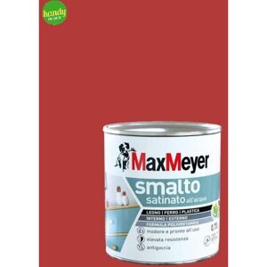 MAX MEYER Maxmeyer Smalto Satinato Poliuretanico Rosso Ciliegia 0,75 L Interno/esterno MAX MEYER Maxmeyer Smalto Satinato Poliuretanico Rosso Ciliegia 0,75 L Interno/esterno
