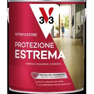 V33 - Vetrificatore per Parquet Protezione Estrema Trasparente Satinato 750 ml