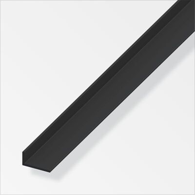 ALFER Angolare 25x20x2 Pvc Nero 1metro ALFER Angolare 25x20x2 Pvc Nero 1metro