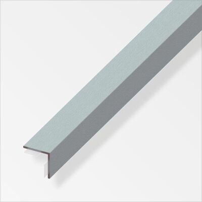 Profilo angolare effetto acciaio inox 15x15mm - 1m Alfer Profilo angolare effetto acciaio inox 15x15mm - 1m Alfer