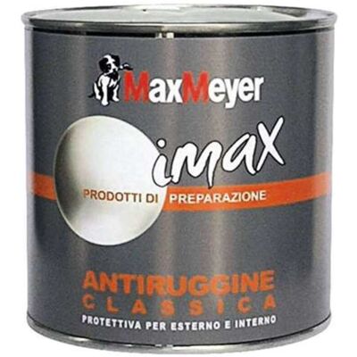 MAX MEYER Antiruggine Classico Arancione Lt 0,500 - MAX MEYER Antiruggine Classico Arancione Lt 0,500 -