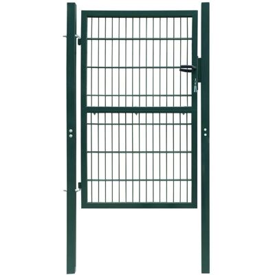 VIDAXL Cancello Da Giardino 2d (singolo) Verde 106 X 190 Cm VIDAXL Cancello Da Giardino 2d (singolo) Verde 106 X 190 Cm