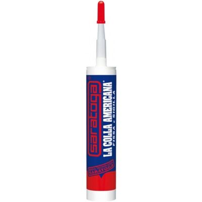 SARATOGA Colla Americana Cartuccia 450 G - Adesivo Bianco Sigillante Multiuso SARATOGA Colla Americana Cartuccia 450 G - Adesivo Bianco Sigillante Multiuso