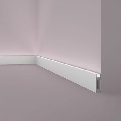 NMC Battiscopa Il10 Wallstyl Noel Marquet Modanatura Tipo Stucco Illuminazione Indiretta Con Diffusore Luce Design Moderno Grigio 2 M NMC Battiscopa Il10 Wallstyl Noel Marquet Modanatura Tipo Stucco Illuminazione Indiretta Con Diffusore Luce Design Moderno Grigio 2 M
