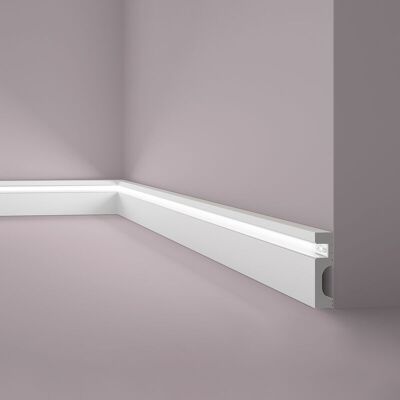 NMC Battiscopa Il11 Wallstyl Noel Marquet Modanatura Tipo Stucco Illuminazione Indiretta Con Diffusore Luce Design Moderno Grigio 2 M NMC Battiscopa Il11 Wallstyl Noel Marquet Modanatura Tipo Stucco Illuminazione Indiretta Con Diffusore Luce Design Moderno Grigio 2 M
