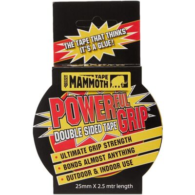 EVERBUILD Powergrip Double Sided Tape 25mm X 2.5m - EVERBUILD Powergrip Double Sided Tape 25mm X 2.5m -