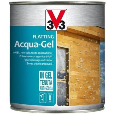 V33 Flatting Acqua Gel Lt. 0,75 Noce Scuro V33 Flatting Acqua Gel Lt. 0,75 Noce Scuro