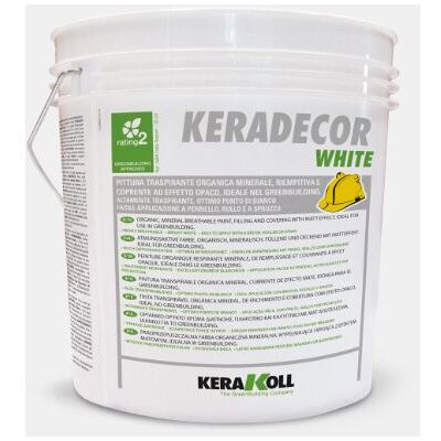 KERAKOLL Keradecor White 4 Lt Pittura Traspirante Effetto Opaco Di Colore Bianco KERAKOLL Keradecor White 4 Lt Pittura Traspirante Effetto Opaco Di Colore Bianco