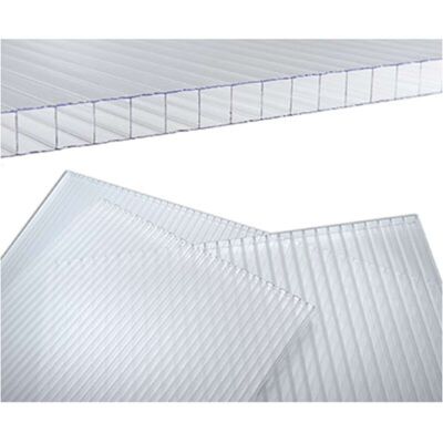 Lastra in policarbonato trasparente - Resistente ai raggi UV, grandine, 6mm Lastra in policarbonato trasparente - Resistente ai raggi UV, grandine, 6mm