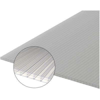 MCCOVER - Lastra In Policarbonato Cellulare 16 Mm Trasparente, E: 16 Mm, L: 98 Cm, L: 3 M MCCOVER - Lastra In Policarbonato Cellulare 16 Mm Trasparente, E: 16 Mm, L: 98 Cm, L: 3 M