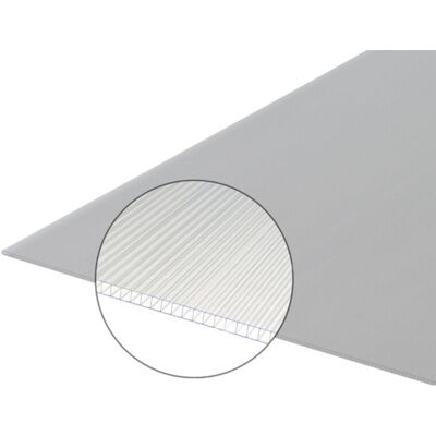 MCCOVER Lastra In Policarbonato Cellulare Traslucido Da 4 Mm, L: 105 Cm, L: 50 Cm MCCOVER Lastra In Policarbonato Cellulare Traslucido Da 4 Mm, L: 105 Cm, L: 50 Cm