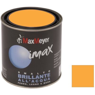 MAX MEYER Imax Smalto Acqua Brillante500ml Giallo Arancio - MAX MEYER Imax Smalto Acqua Brillante500ml Giallo Arancio -