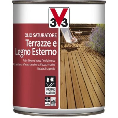 V33 - Olio Protettivo Legno Da Giardino 1 Lt Incolore - Wood Oil V33 - Olio Protettivo Legno Da Giardino 1 Lt Incolore - Wood Oil