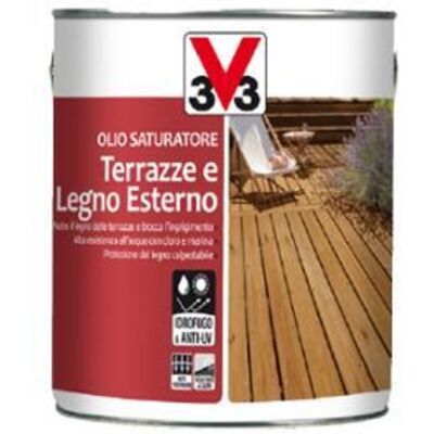 V33 Olio Protettivo Legno Giardino Incolore Lt.2,5 V33 Olio Protettivo Legno Giardino Incolore Lt.2,5
