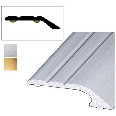 ARCANSAS Terminale In Alluminio Satinato Argento Adesivo Da 0,90 Cm ARCANSAS Terminale In Alluminio Satinato Argento Adesivo Da 0,90 Cm