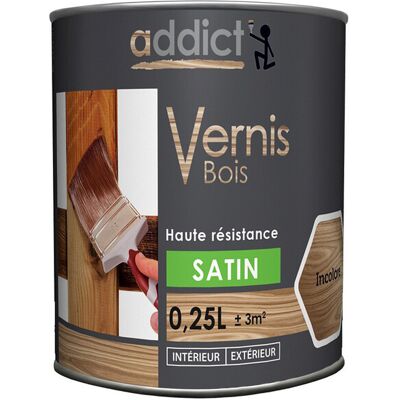 Vernice Satinata Trasparente Addict - Resina ad Alta Resistenza - 250ml Vernice Satinata Trasparente Addict - Resina ad Alta Resistenza - 250ml