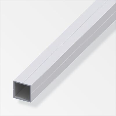 ALFER - Tubo Quadro Alluminio Anodizzato 23,5x23,5x1,5 mm 1 M Argento - Argento - 1 m - aluminum square tube ALFER - Tubo Quadro Alluminio Anodizzato 23,5x23,5x1,5 mm 1 M Argento - Argento - 1 m - aluminum square tube