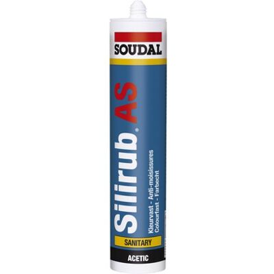 Sigillante siliconico Soudal - Bianco - Resistente alla muffa - 24x300ml - Bagno Sigillante siliconico Soudal - Bianco - Resistente alla muffa - 24x300ml - Bagno