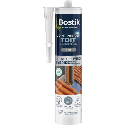 BOSTIK - Joint Parfait Toit Gouttière Gris 280mL - Sigillante BOSTIK - Joint Parfait Toit Gouttière Gris 280mL - Sigillante
