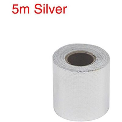 STICKERSLAB Nastro Scudo Termico Protezione Ignifugo Calore Oro/argento In Fibra Di Vetro 50mm X 5m Colore - Grigio STICKERSLAB Nastro Scudo Termico Protezione Ignifugo Calore Oro/argento In Fibra Di Vetro 50mm X 5m Colore - Grigio