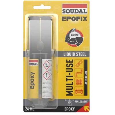 SOUDAL Colla 'epoxy' Acciaio Liquido 24 Ml SOUDAL Colla 'epoxy' Acciaio Liquido 24 Ml