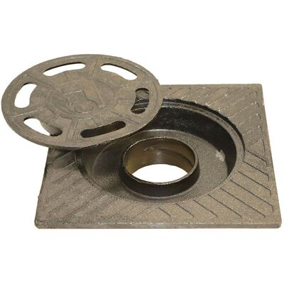 EDM Griglia Di Drenaggio Per Patio, Ghisa, 30 X 30 Cm, Alta Durabilità EDM Griglia Di Drenaggio Per Patio, Ghisa, 30 X 30 Cm, Alta Durabilità