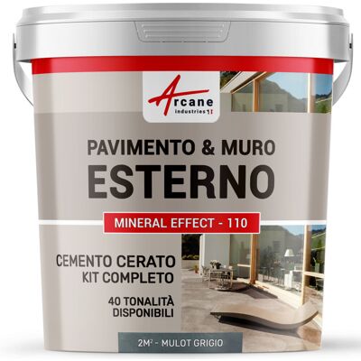 ARCANE INDUSTRIES Microcemento Per Esterni: Pavimenti, Muri, Terrazze, Balconi, Scale - 2 M² (in 2 Strati) Topo Grigio - ARCANE INDUSTRIES Microcemento Per Esterni: Pavimenti, Muri, Terrazze, Balconi, Scale - 2 M² (in 2 Strati) Topo Grigio -