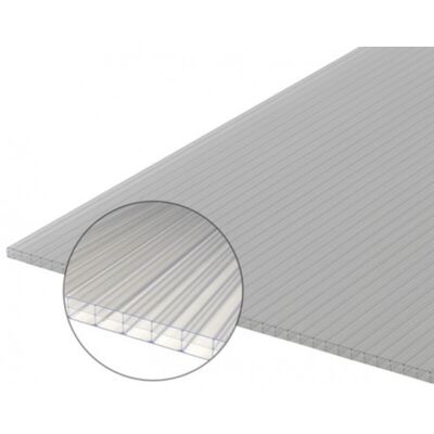MCCOVER Lastra In Policarbonato Alveolare Trasparente 16mm - 4000x980mm MCCOVER Lastra In Policarbonato Alveolare Trasparente 16mm - 4000x980mm