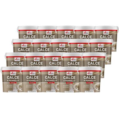 ARCANE INDUSTRIES Calce A Pennello Per Muri Esterni E Interni - Badiplus - 20 X 20 Kg Mykonos Bianco Puro - ARCANE INDUSTRIES Calce A Pennello Per Muri Esterni E Interni - Badiplus - 20 X 20 Kg Mykonos Bianco Puro -