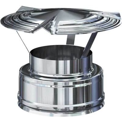 VDS Cappello Cinese Femmina Inox Doppia Parete Ø180/230 Mm VDS Cappello Cinese Femmina Inox Doppia Parete Ø180/230 Mm