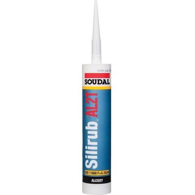 SOUDAL Silirub Al2t Sigillante Silicone Nero 300ml SOUDAL Silirub Al2t Sigillante Silicone Nero 300ml