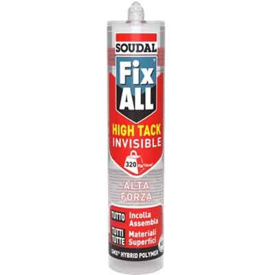 SOUDAL Adesivo Sigillante 'fix All High-tack Invisibile' 290 SOUDAL Adesivo Sigillante 'fix All High-tack Invisibile' 290