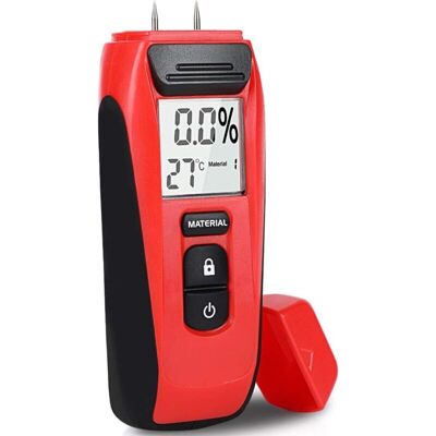 DPZO Rilevatore Di Umidità, Tester Di Umidità Con Display A Led E 2 Pin, Igrometro Digitale Portatile Per Legno, Mobili, Pareti E Materiali Da Costruzione DPZO Rilevatore Di Umidità, Tester Di Umidità Con Display A Led E 2 Pin, Igrometro Digitale Portatile Per Legno, Mobili, Pareti E Materiali Da Costruzione