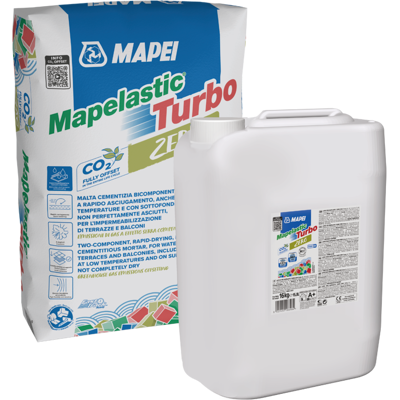 MAPEI Mapelastic Turbo Zero A+b Kg. 36,00 Bicomponente Impermeabilizzante Cementizio MAPEI Mapelastic Turbo Zero A+b Kg. 36,00 Bicomponente Impermeabilizzante Cementizio