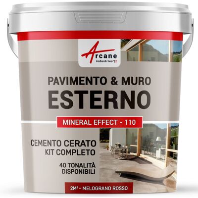 ARCANE INDUSTRIES Microcemento Per Esterni: Pavimenti, Muri, Terrazze, Balconi, Scale - 2 M² (in 2 Strati) Melograno Rosso - ARCANE INDUSTRIES Microcemento Per Esterni: Pavimenti, Muri, Terrazze, Balconi, Scale - 2 M² (in 2 Strati) Melograno Rosso -