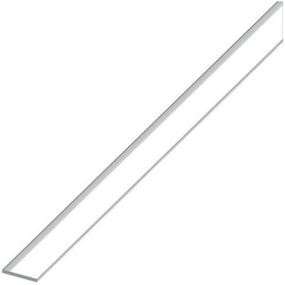 ARCANSAS 5pz Profilo Barra Piatta Alluminio Argento Cromato Mm. 15x2 Mt. 2 ARCANSAS 5pz Profilo Barra Piatta Alluminio Argento Cromato Mm. 15x2 Mt. 2
