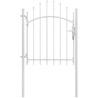 VIDAXL Cancello Da Giardino In Acciaio 1x1,75 M Bianco - VIDAXL Cancello Da Giardino In Acciaio 1x1,75 M Bianco -