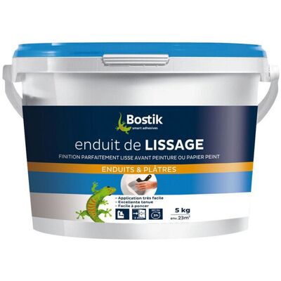 Bostik Stucco lisciatore 5KG - Enduit pâte de lissage Bostik Stucco lisciatore 5KG - Enduit pâte de lissage