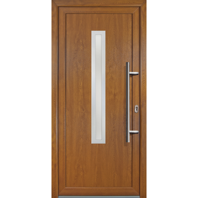 MEETH Porte D'Ingresso Pvc Jm Signum Esclusivo, Mod. 70, Dentro: Bianco/al Di Fuori: Golden Oak, Larghezza: 98cm, Altezza: 200cm, Senso Di Aperatura Destra MEETH Porte D'Ingresso Pvc Jm Signum Esclusivo, Mod. 70, Dentro: Bianco/al Di Fuori: Golden Oak, Larghezza: 98cm, Altezza: 200cm, Senso Di Aperatura Destra