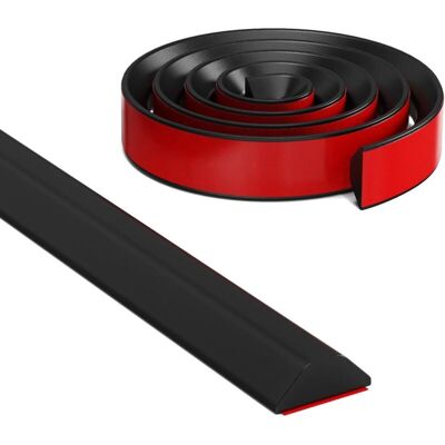 FOCTRO Soglia Per Doccia In Silicone, Barriera Impermeabile, Strisce Autoadesive Per Prevenire Infiltrazioni D'Acqua. (nero, 105 Cm) FOCTRO Soglia Per Doccia In Silicone, Barriera Impermeabile, Strisce Autoadesive Per Prevenire Infiltrazioni D'Acqua. (nero, 105 Cm)