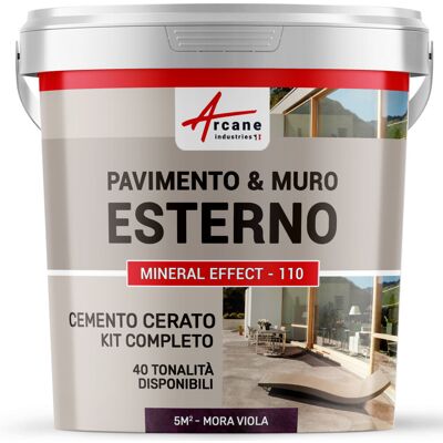 ARCANE INDUSTRIES Microcemento Per Esterni: Pavimenti, Muri, Terrazze, Balconi, Scale - 5 M² (in 2 Strati) Viola Mora - ARCANE INDUSTRIES Microcemento Per Esterni: Pavimenti, Muri, Terrazze, Balconi, Scale - 5 M² (in 2 Strati) Viola Mora -