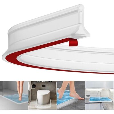 OEM Striscia Autoadesiva Per Doccia Da 2 M, Striscia In Gomma Impermeabile Alta 4 Cm Per Bagno E Cucina, Soglia Doccia / Barriera D'Acqua OEM Striscia Autoadesiva Per Doccia Da 2 M, Striscia In Gomma Impermeabile Alta 4 Cm Per Bagno E Cucina, Soglia Doccia / Barriera D'Acqua