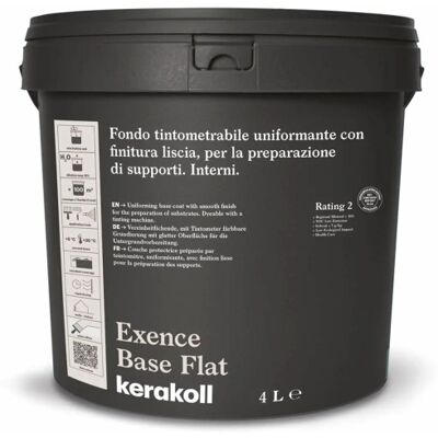 KERAKOLL Exence Base Flat Fondo Uniformante Finitura Liscia 4 Lt KERAKOLL Exence Base Flat Fondo Uniformante Finitura Liscia 4 Lt