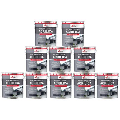 ARCANE INDUSTRIES Pittura Acrilica Per Esterni: Per Facciate Esterne E Stucco - Arcafaçade Renov - 10 X 10 L Grigio Seta - Ral 7044 - ARCANE INDUSTRIES Pittura Acrilica Per Esterni: Per Facciate Esterne E Stucco - Arcafaçade Renov - 10 X 10 L Grigio Seta - Ral 7044 -