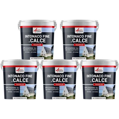 ARCANE INDUSTRIES Intonaco A Base Di Calce Per Decorazione Interna Ed Esterna - Tradiplus - 5 X 15 Kg Mykonos Bianco Puro - ARCANE INDUSTRIES Intonaco A Base Di Calce Per Decorazione Interna Ed Esterna - Tradiplus - 5 X 15 Kg Mykonos Bianco Puro -